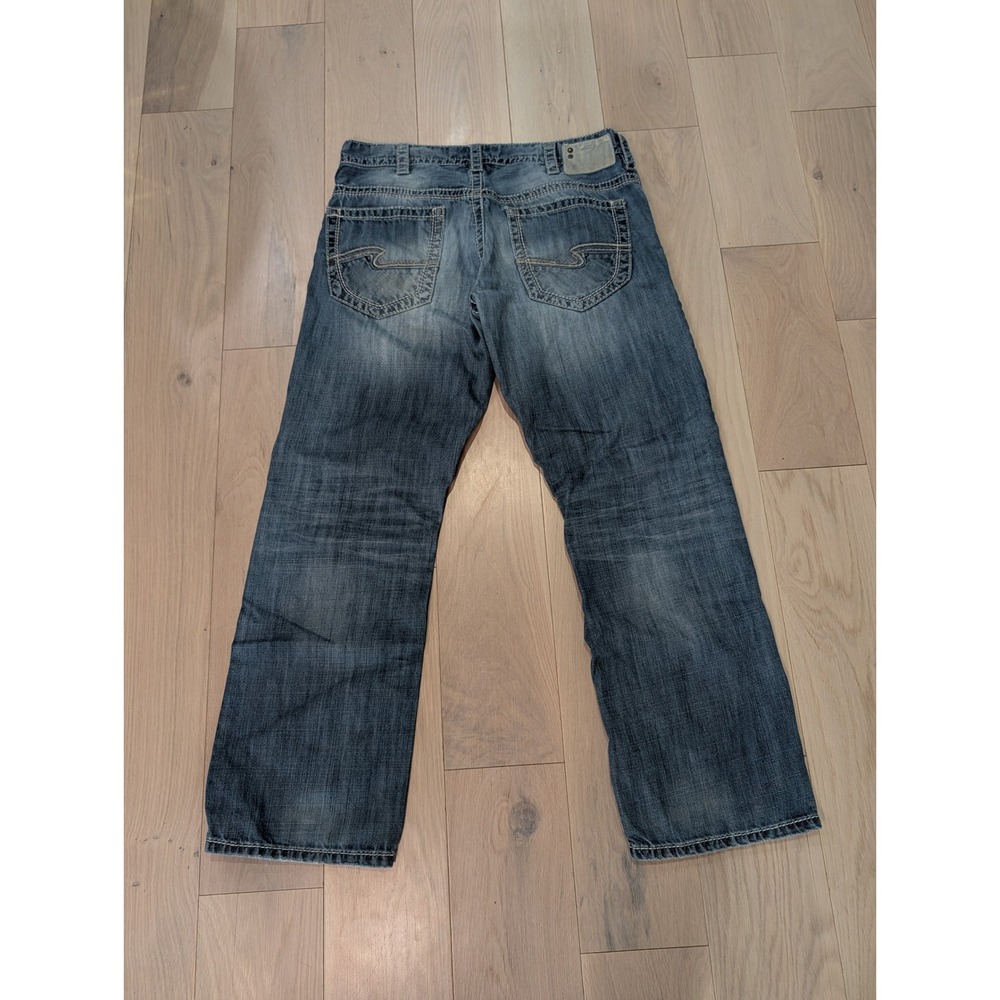 Silver Jeans Gordie Men's Relaxed Dostre Straight Jeans | 34x32 | Y2K - Picture 14 of 15